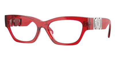 Versace Ve3367u Women's Glasses, Red, Size 52 In Brown