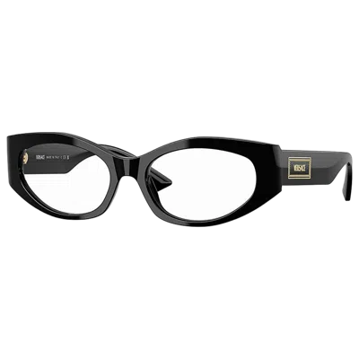 Versace Ve3369gb1 Oval Full Rim Eyeglasses In Multi