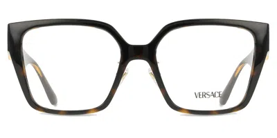 Versace Ve3371d Asian Fit 108 Women's Glasses Tortoiseshell Size 54 - Free Lenses - Blue Light Block Availab In Brown