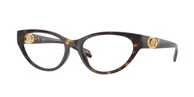Versace Ve3372u 108 Occhiali Da Vista Tartarugatishell Per Donna (solo Montatura) In Brown