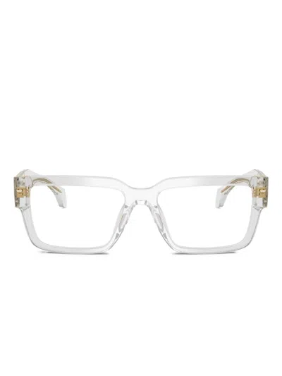 Versace Ve3374 Square-frame Glasses In Metallic