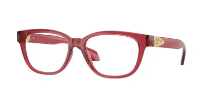 Versace Ve3376u 5523 Occhiali Da Vista Rossi Per Donna (solo Montatura) In Brown