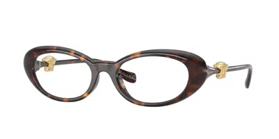 Versace Ve3381u 108 Occhiali Da Vista Tartarugatishell Per Donna (solo Montatura) In Brown