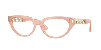 Versace Ve3383 5524 Women's Glasses Pink Size 52 - Free Lenses - Blue Light Block Available In Opaline Pastel Pink
