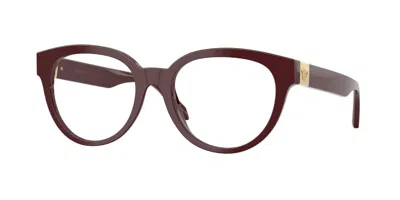 Versace Ve3384 5381 Women's Glasses Burgundy Size 51 - Free Lenses - Blue Light Block Available In Bordeaux
