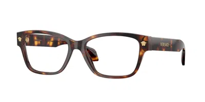 Versace Ve3392f Asian Fit 5539 Women's Glasses Tortoiseshell Size 54 - Free Lenses - Blue Light Block Availa In Brown