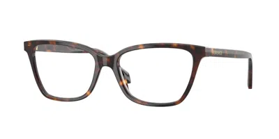 Versace Ve3398 108 Women's Glasses Tortoiseshell Size 53 - Free Lenses - Blue Light Block Available In Dark Tortoise
