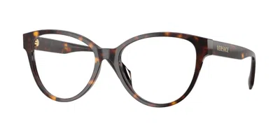 Versace Ve3399u 108 Women's Glasses Tortoiseshell Size 54 - Free Lenses - Blue Light Block Available In Dark Tortoise