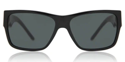Versace Ve4296 Gb1/87 Occhiali Da Sole Neri Per Uomo In Gold