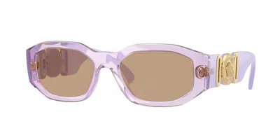 Versace Ve4361 552663 Occhiali Da Sole Purple Per Uomo In Brown