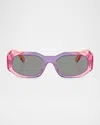 Versace Ve4361 Two Tone Medusa Sunglasses In Grey