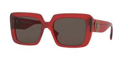 Versace Ve4384b Asian Fit 528073 Women's Sunglasses Red Size 54