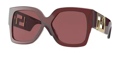 Versace Ve4402 388/69 Women's Sunglasses Red Size 59 In Transparent Red