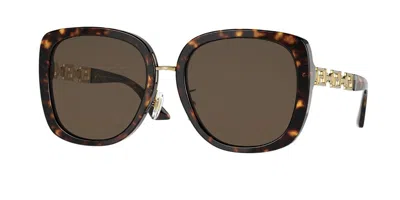 Versace Ve4407d Asian Fit 108/73 Women's Sunglasses Tortoiseshell Size 56