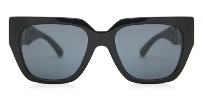 Versace Ve4409f Vestibilità Orientale Gb1/87 Occhiali Da Sole Neri Per Donna In Black