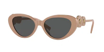 Versace Ve4433u 538387 Women's Sunglasses Brown Size 54