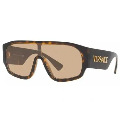 Pre-owned Versace Ve4439-10873-33 33mm Authentic In Brown