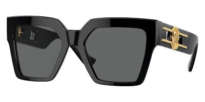 Pre-owned Versace Ve4458 Sunglasses Women Black / Dark Gray 54mm 100% Authentic