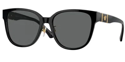 Versace Ve4460d Asian Fit Gb1/87 Women's Sunglasses Black Size 57 In Pink