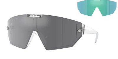 Versace Ve4461 148/6v Men's Sunglasses Clear Size 147 In Multi