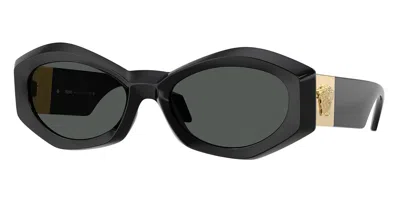 Versace Ve4466u Gb1/87 Women's Sunglasses Black Size 54