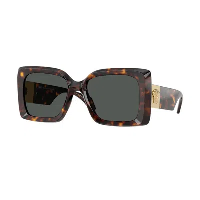 Versace Ve4467u 108/87 Havana/dark Grey In Brown
