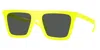 Versace 53mm Rectangular Sunglasses In Yellow