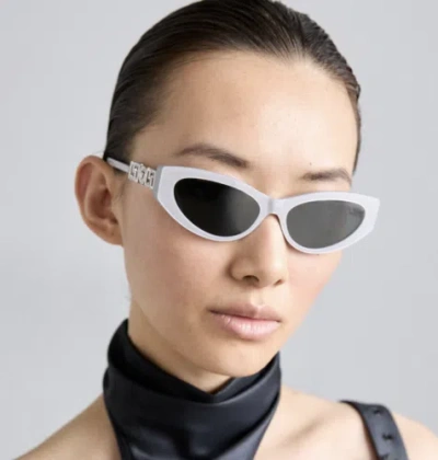 Pre-owned Versace Ve4470b-54741u-56 Grey Sunglasses In Gray