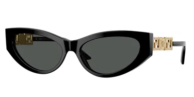 Versace Ve4470b Gb1/87 Women's Sunglasses Black Size 56
