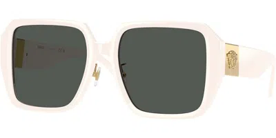 Versace Ve4472d Asian Fit 548487 Women's Sunglasses White Size 56 In Multi