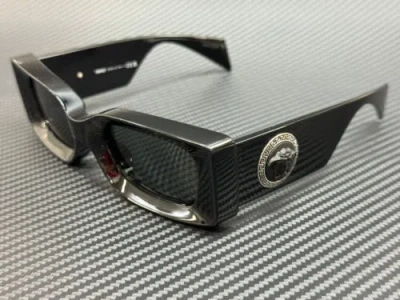 Pre-owned Versace Ve4474u Gb1 87 Black Grey Women's 52 Mm Sunglasses In Gray