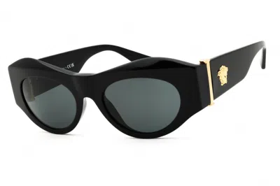 Versace Ve4477u 777/87 Havana/dark Gray In Black