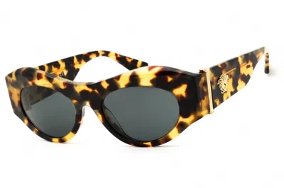 Versace Ve4477u 777/87 Havana/dark Gray In Yellow