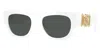 Versace 52mm Pillow Sunglasses In White