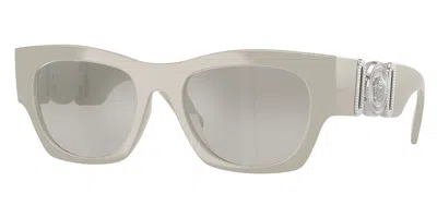 Versace Ve4479u 55016v Men's Sunglasses Grey Size 52 In Gray