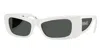 Versace Full Frame Sunglasses In White