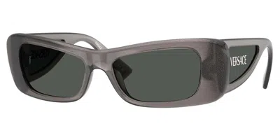 Versace Ve4481 550287 Occhiali Da Sole Grigi Per Donna In Green