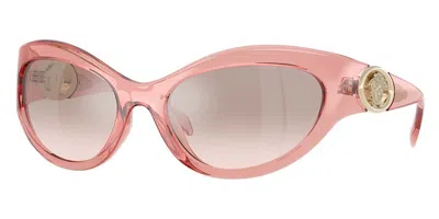 Versace Ve4485 53228z Occhiali Da Sole Rosa Per Donna In Pink