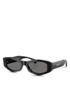 Versace 54mm Irregular Sunglasses In Black