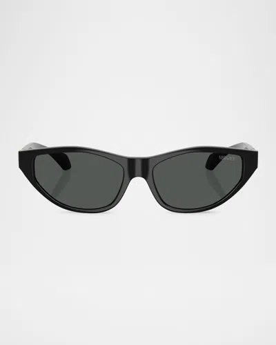 Versace Ve4491u Cat-eye Medusa Sunglasses In Black