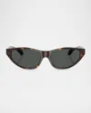 Versace Ve4491u Cat-eye Medusa Sunglasses In Brown