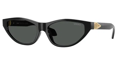Versace Ve4491u Gb1/87 Women's Sunglasses Black Size 55