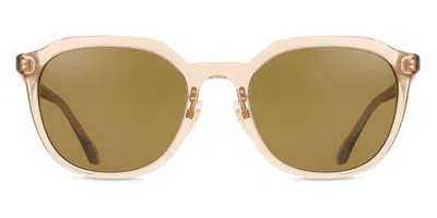 Versace Ve4493d Asian Fit 551883 Women's Sunglasses Brown Size 55 In Neutral