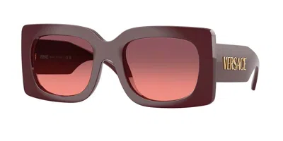 Versace Ve4496u 551520 Occhiali Da Sole Borgogna Per Donna In Brown