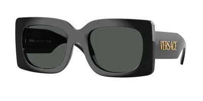 Versace Ve4496u Gb1/87 Occhiali Da Sole Neri Per Donna In Black
