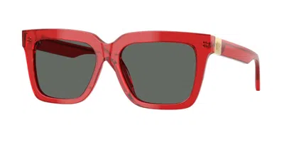 Versace Ve4498 528087 Occhiali Da Sole Rossi Per Donna In Red