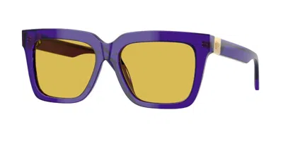 Versace Ve4498 554585 Occhiali Da Sole Purple Per Donna In Yellow