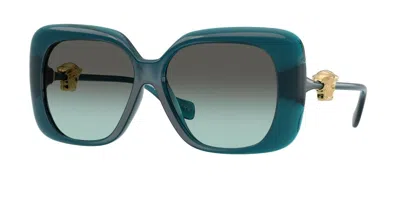 Versace Ve4499u 55402a Occhiali Da Sole Blu Per Donna In Blue