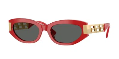 Versace Ve4501 554287 Occhiali Da Sole Rossi Per Donna In Red