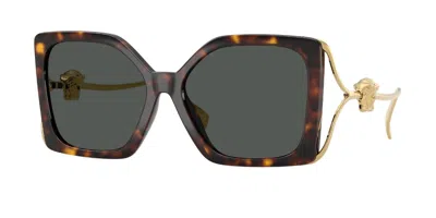 Versace Ve4502u 108/87 Occhiali Da Sole Tartarugatishell Per Donna In Brown